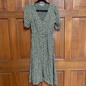Madewell floral midi dress